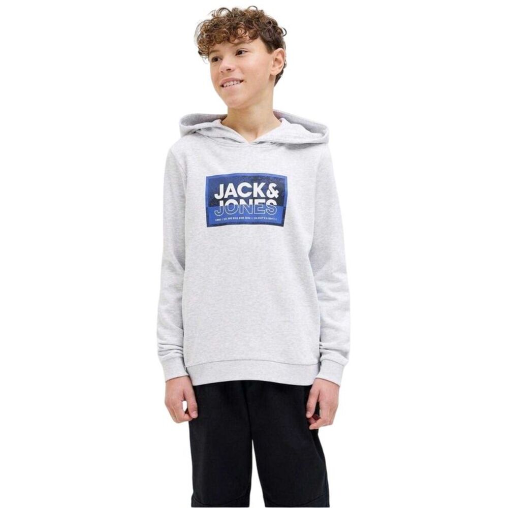 Jack And Jones Childrens/Kids Logan Regular Hoodie / White Melange